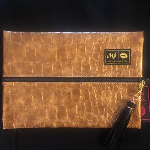 NWT Goddess Makeup Junkie Gold Label Bag - Medium